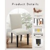 2Pcs Upholstered Dining Chairs with Wood Legs, Modern Armless Chair for Dining Room, Kitchen, Restaurant, Living Room, Weight Capacity 265lbs - 3 of 4