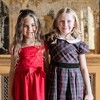 Hope & Henry Girls' Organic Stretch Poplin Peter Pan Collar Dress with Velveteen, Black Ballet Plaid, 4 - 2 of 4