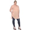 Plus Size Stretchy Tunic -White Mark - 3 of 4