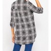 Women's Plaid Gabby Top - honeyme - 4 of 4
