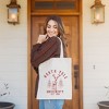 City Creek Prints North Pole University Deer Canvas Tote Bag - 15x16 - Natural - 2 of 2