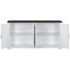 TIRAMISUBEST American Country Style Wooden Sideboard with Pine Doors and Legs, 4 Metal Handles - 3 of 4