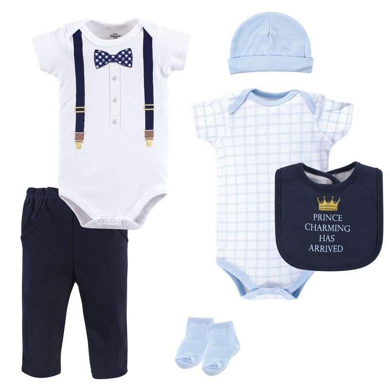 Little Treasure Baby Boy Layette 6-Piece Set, Prince Charming, 1 of 2
