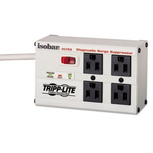 Tripp Lite by Eaton Isobar Surge Protector with Diagnostic LEDs - Light Gray - 1 of 3