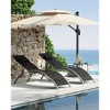 GustoWave Pair of Adjustable Aluminum Chaise Lounges - Lightweights Outdoor Recliners for Poolside, Beach & Patio - Weather-Resistant - 4 of 4