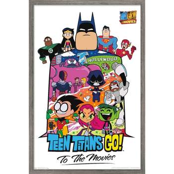 Trends International DC Comics Movie - Teen Titans Go! To The Movies - Collage Framed Wall Poster Prints