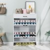 KTMBDW Shoe Cabinet with 2 Flip Drawers and drawer, Hidden Wood Shoe Cabinet, Freestanding Shoe Storage Cabinet for Entryway Hallway - 4 of 4