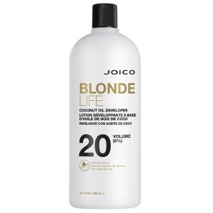Joico Blonde Life 6% 20 Volume Developer with Coconut Oil | Activator for Haircolor Dye Hair Color | Leave Hair Feeling Soft and Hydrated (32 oz) - 1 of 3