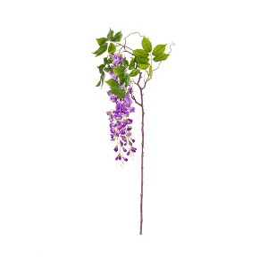 Vickerman 56" Artificial Wisteria And Foliage Hanging Spray - 1 of 3