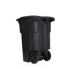 Toter 64 gal Black Polyethylene Wheeled Garbage Can Lid Included - image 2 of 4