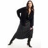 June + Vie by Roaman's Striped Knit Midi Skirt - 4 of 4