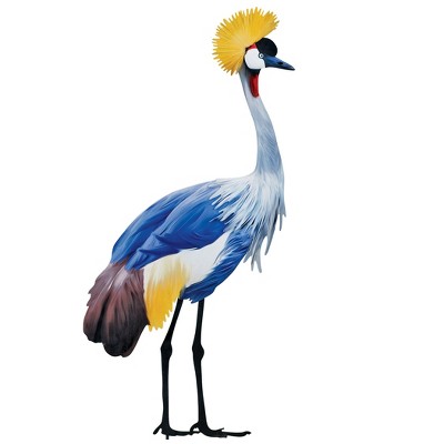Collections Etc Realistic Grey Crowned Crane Outdoor Garden Stake