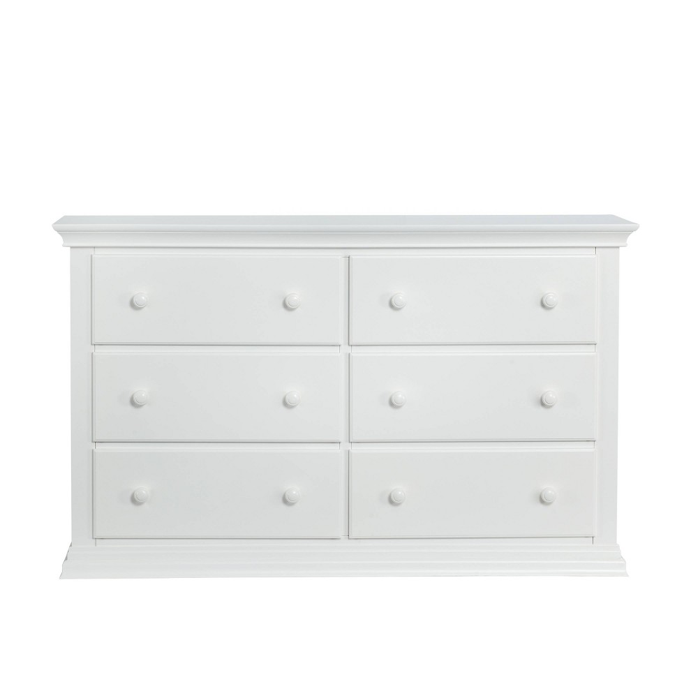 Photos - Dresser / Chests of Drawers Suite Bebe Celeste 6 Drawer Double Dresser - White