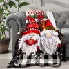 Lomsoe Christmas Holiday Dwarf Print Flannel Blanket - All Seasons Soft and Warm Throw Blanket for Bed, Napping, Camping, Travel, Office - 4 of 4