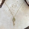 Adornia 14k Gold Plated Ornate Key Pendant Necklace - 3 of 4