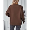Coolmee Women Vintage V Neck Open Long Sleeve Loose Cable Knit Pullover Sweater - 3 of 4