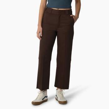 Women's High-Rise Pleat Front Straight Chino Pants - A New Day Brown 12 -  My Dentist