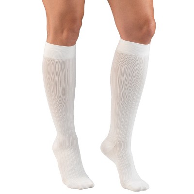 Truform Compression Socks, 15-20 mmHg, Women's Dress Socks, Knee High Over Calf Length