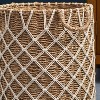 Gulches 15"x15"x15.7" Natural Brown Water Hyacinth Woven Basket: Handles for Clothes/Toys - 4 of 4