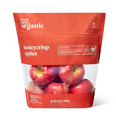 Fresh Organic Honeycrisp Apples - 2lbs Bag - Good & Gather™