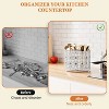 LunaLulinlk 360° Rotating Utensil Caddy Countertop Cutlery Silverware Caddy Holder with 4 Compartment - 4 of 4
