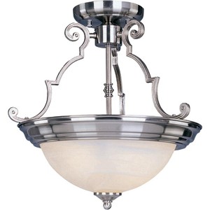 Maxim Lighting Essentials - 584x 2 - Light Semi-Flush Mount in  Satin Nickel - 1 of 1