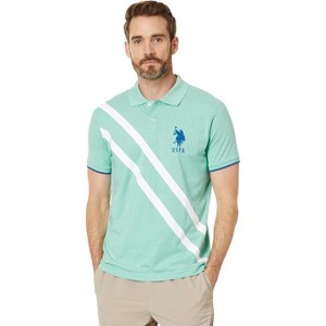 U.S. Polo Assn. Men's Slim Fit Colorblock Sash Striped Polo Shirt - 1 of 3