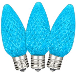 Novelty Lights C9 LED Faceted Christmas Replacement Bulbs Dimmable 25 Pack - 1 of 4