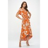 WEST K Women's Georgia Faux-Wrap Maxi Dress with High-Low Hem and Tie Waist - 2 of 4