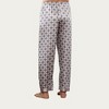 Anna-Kaci Men's Satin Lounge Pants with Geometric Print and Elastic Waistband - 4 of 4