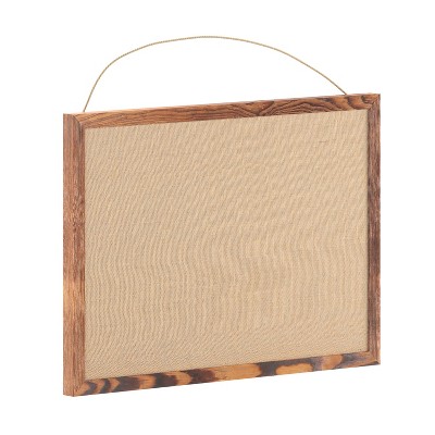 Merrick Lane Linen Display Board with Wooden Frame and Push Pins