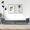 vidaXL Sofa Bed Loveseat Convertible Sofa Bed with Cushions for Studio Velvet - 3 of 4