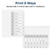 Avery Dividers for 3 Ring Binders, 8 Tabs per Set, Customizable Table of Contents, Classic White Tabs (3 Sets of 11076) - 3 of 4