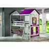 DONCO Twin Sweetheart Bunk Bed W/Pink Tent BUNKBED TWIN/TWIN White - 3 of 4