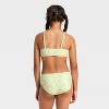 Girls' 3pc Rosie Blooms Bikini Set - art class™ Yellow - 2 of 4
