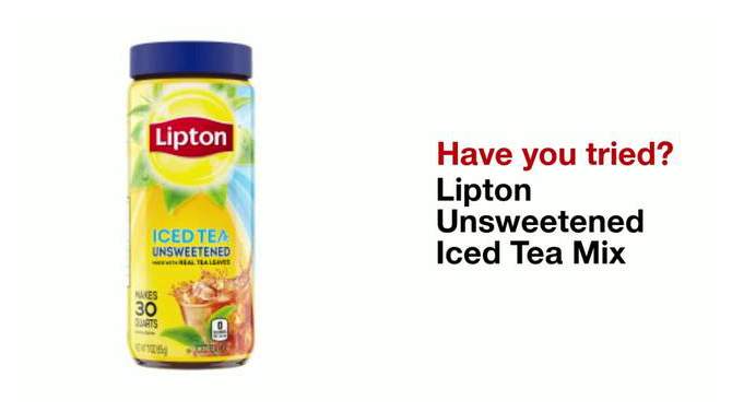 Lipton Unsweetened Iced Tea Mix - 3oz, 2 of 10, play video
