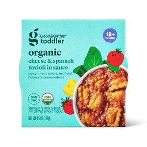 Organic Cheese and Spinach Ravioli Toddler Meal Bowl - 4.5oz - Good & Gather™ - 1 of 4