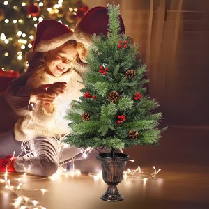 Christmas Tree - Artificial Christmas Tree, Holiday Decoration, Evergreen Design, Home Decor, Winter Decorative Christmas Tree - 1 of 4