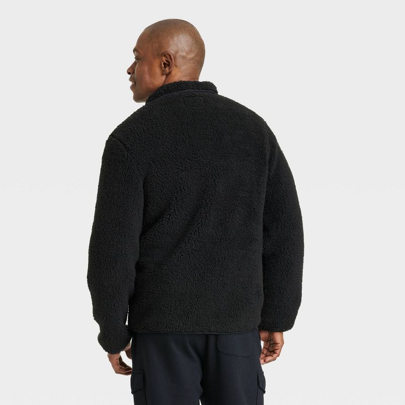 Men's High Pile Fleece Faux Fur Jacket - Goodfellow & Co™, 3 of 7