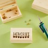 Bright Creations 4 Pack Unfinished Natural Wooden Boxes with Hinged Lids for Storing Jewelry, Beads, Coins and Office Supplies - 3 of 4