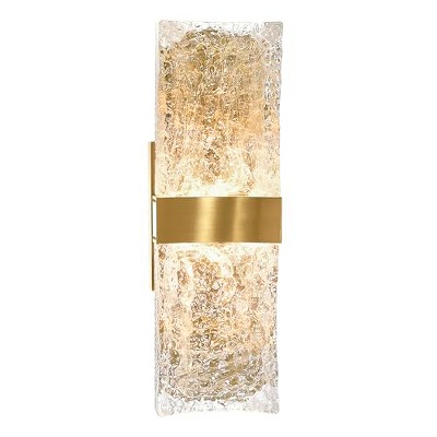 CWI Lighting Lava Integrated LED Brass Wall Light