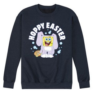 Men's - SpongeBob Squarepants - Hoppy Easter Graphic Fleece Sweatshirt - 1 of 4