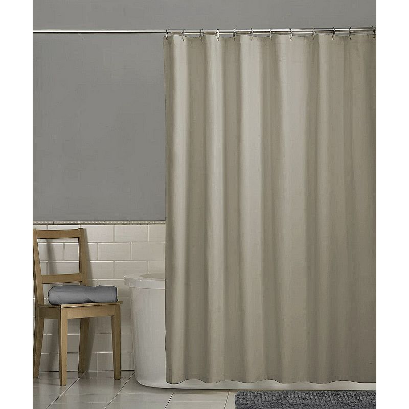GoodGram® Heavy Duty Splash Guard Taupe Colored PEVA Vinyl Shower Curtain Liner - Standard Size, 2 of 4