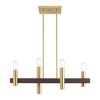 Livex Lighting Helsinki 4 - Light Chandelier in  Satin Brass/Bronze - 2 of 4