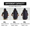 Large Duffel Backpack Sports Gym Bag with Shoe Compartment, Heavy Duty and Water Resistant, Black, 45L - 3 of 4