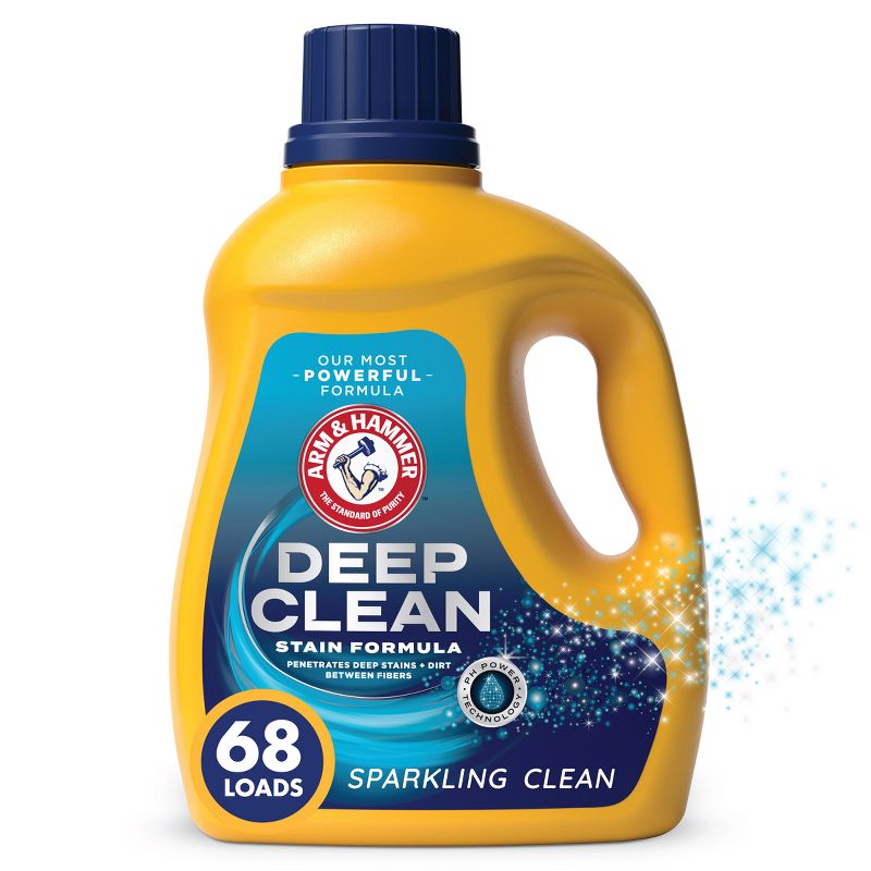 Arm &#38; Hammer Deep Clean Stain Liquid Laundry Detergent - 102oz, 1 of 12