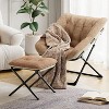 Garvee XL Foldable Saucer Chair with Plush Faux Fur, Non-Slip Base, Comfortable Lounge Accent Chair for Teens & Adults - 3 of 4