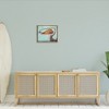 Stupell Industries Pelican with Purple Fish Floating Frame Canvas Art - 3 of 4