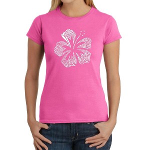 LA Pop Art Women's Word Art T-Shirt - Mahalo - 1 of 4
