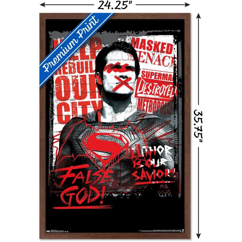 Trends International DC Comics Movie - Batman v Superman - False God Framed Wall Poster Prints, 3 of 7